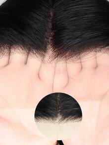 Blended Hair Is Made From Human Hair Mixed With Synthetic Fibers And Protein Filaments Short Body Wave Wig Glueless Short Wavy Bob Wigs 13x4 Frontal Lace Side Part Loose Wave Wigs For Women Shoulder Length Curly Synthetic Wig Lace Part Hair 180% Density - Natural & Black - View 4