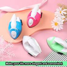 Mini plancha eléctrica portátil para viajes, manualidades, ropa, tapete de costura, protector de plancha eléctrica, suministros de planchado para el hogar - Tipo de Enchufe A USA (110-127V) - Ver 2