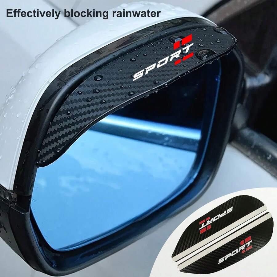 1pair Car Rearview Mirror Rain Snow Blocker Sun Visor Car Rearview Mirror Rain Eyebrow - YS-tXYM - View 1