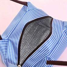 A Complete Set Of Lunch Box, Including Utensils And Bag, Insulated Including Lunch Box+Cutlery+Insulated Bag+Snack Bag+Rice Spoon, 1200ml Large Capacity For Office And School Use - 咖啡棕 - 查看 11