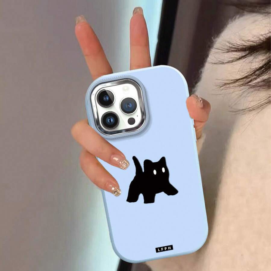 Phone Case Compatible With Apple 16 Pro Max 14 Plus Shockproof 15 With Large Hole 13 Matte 12 - 藍色 - 查看 1