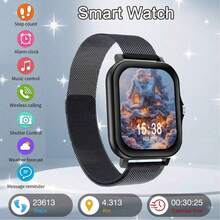 男女通用智能手表，具备通知、音乐播放和通话功能