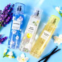Wish 20 Varieties Of Women's Body Mist Perfume Spray, 3 Pcs/8 Fl Oz Long-Lasting Floral Fruity Spray With Non-Greasy Alcohol-Based Formula. Suitable For Hair & Body, Ideal For Parties, Dates&Gifting. Lightweight And Smooth Application.Valentine's Day Gift - Macadamia Vanilla+Lavender+White Jasmine - 查看 1
