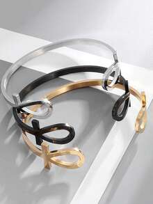 1pc Stainless Steel Gothic Skull Bracelet Unisex Jewelry Punk Hip Hop Fashion Accessories Gift - Double Skull Silver Bracelet - View 13