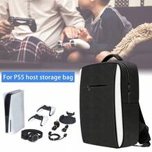 PS 5 Game Backpack, Protective Travel Carrying Case Compatible With 5 Console, Game Storage Bag With Multiple Pockets For PS 5 Discs/Games/Laptop, Tech Gift For Men, Women, Girls, 5 Storage Bag, Game Controller Accessory Backpack For PS-5, Shockproof Dustproof Waterproof Travel Bag With Adjustable Shoulder Strap, Black - Multicolor - View 10