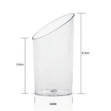 10个装塑料斜边60毫升慕斯杯、甜点杯、一次性塑料杯、蛋糕杯 - 彩色 - 查看 6