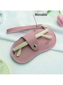 1pc Shockproof Eyeglasses Pouch, Portable Sunglasses/Prescription Glasses Storage Bag, Hanging Anti-Lost Protective Case - Multicolor - View 5