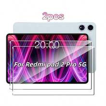 2pcs/Pack, Compatible With Xiaomi Pad 8/Pad8 Pro/Pad7/Pad7 Pro/Pad2/ Pad 2 Pro/ Pad 2 Pro 5G/ POCO Pad M1/ POCO Pad X1/Pad Mini/Pad 2 2026(9.7-Inch) Tablet Screen Protector - 9H Hardness (Scratch-Resistant, Shock-Resistant), Bubble-Free, High Definition Transparent, Smooth Surface Tablet Design Gradient Gloss, Suitable For Gaming, Video Calls, Daily Use, High-Quality Tempered Glass, Bubble-Free Application, Screen Protector - Clear - View 9