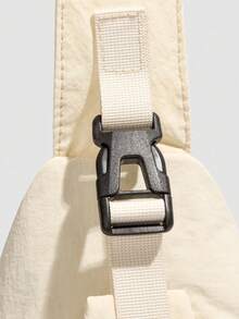 新款男士休闲大容量胸包，肩带/斜挎二合一设计，简约韩版运动背包，男女皆宜 - 彩色 - 查看 10