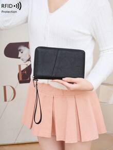 Ví đựng hộ chiếu chống RFID mới, có thể chứa nhiều hộ chiếu, dụng cụ sắp xếp giấy tờ du lịch, chất liệu mềm mại, khóa kéo, ví dài có dây đeo cổ tay có thể tháo rời, quà tặng ngày Valentine, vật dụng cần thiết khi đi du lịch cho vợ hoặc bạn gái, phù hợp cho kỳ nghỉ, du lịch gia đình, túi đựng hộ chiếu/ví du lịch, túi hành lý, túi xách du lịch, túi qua đêm, dung lượng lớn, dụng cụ sắp xếp du lịch, vật dụng cần thiết cho du thuyền, kỳ nghỉ, đồ dùng cần thiết cho nam và nữ, vật dụng cần thiết khi đi du lịch, đồ dùng cần thiết cho kỳ nghỉ. - màu đen - Xem 10