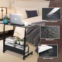 Mr.Workabee Mesa para Laptop Mesas de Computadora para Oficinas Familiares Portátiles Ajustables Verticales para Espacios Pequeños Mesas de Estudio de Escritura de Trabajo - Negro998 - Ver 6