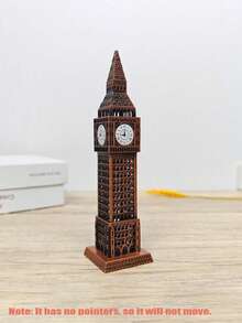 1pc Landmark Architecture Model - London Big Ben, Elegant Metal Building Decor For Home & Office, Vintage Design For Wedding & Party, Gift For Friends, Souvenir, Decoration - Multicolor - View 10