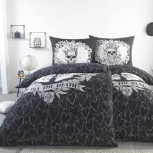 Ensemble de draps pour deux 135X200 4 pièces ou 155X220 4 pièces - Housse de lit 2X 135X200 cm ou 155X220 cm + 2X taies d'oreiller 80X80 cm - Convient aux personnes souffrant d'allergies - Sans substances nocives - avec fermeture éclair - Innige Liebe - Übersicht 11