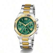 GUESS Women's Luxury Watch - Green Multifunction Dial, Two-Tone Stainless Steel Strap, Quartz Movement GW0769L4 - Green - View 5