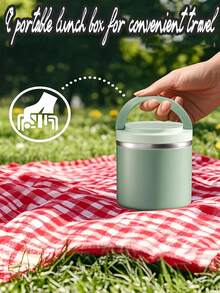 保溫防漏 630ml 湯罐 學生便當盒 密封湯品儲存容器 附手柄 便攜大容量食物容器 適合上班、旅行與戶外使用 廚房配件 返校理想選擇 - 彩色 - 查看 11