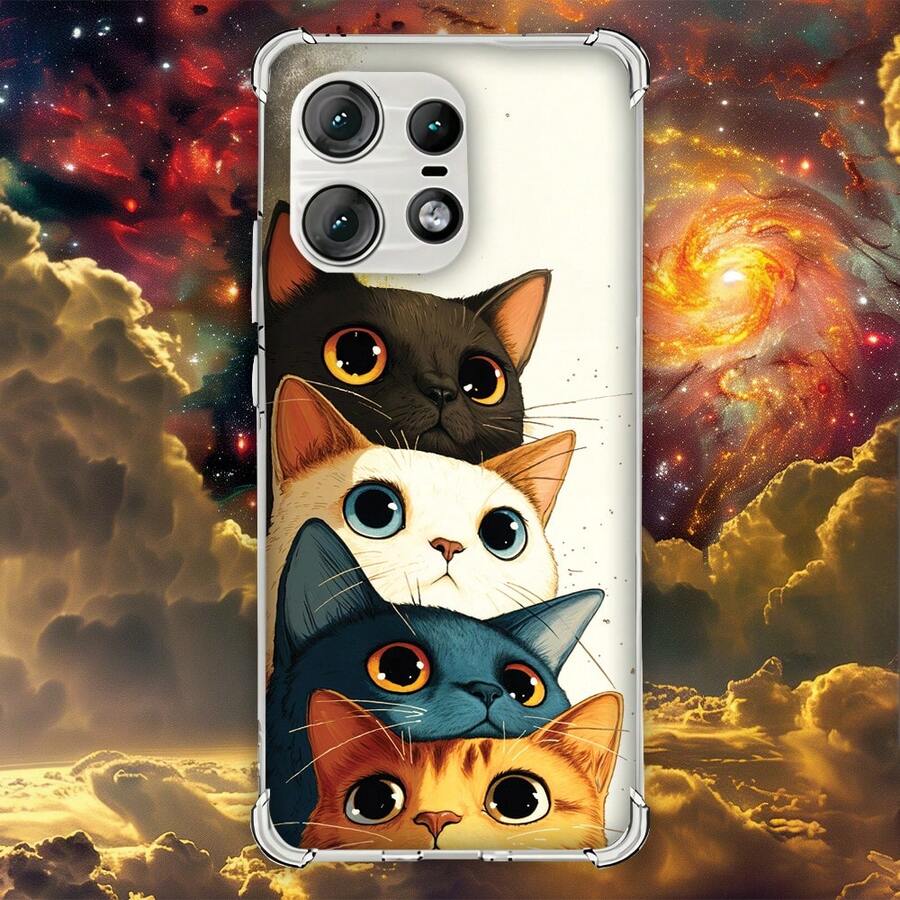 Cute Cats Case (3767) For MOTO, EDGE, 60, PRO, 50, ULTRA, NEO, FUSION, 40, 30, 20, LITE, 5G, PLUS, G86, G84, G75, G73, G71, G62, G60S, G60, G56, G54, G53, G52, G51, G50, G42, G41, G35, G34, G32, G31, G30, G24, G23, G22, G20, G15, G14, G10, G06, G05, G04s, G04, G9, PLAY, G8, POWER, G7, G6, E32, E20, E22, E13, E6, E6S, E7, ONE - 手機殼 - 查看 1