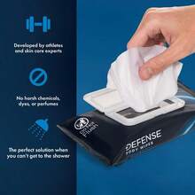Body Wipes With Tea Tree Oil Wrestling, Combat, Camping, Gym, Post Workout Shower Wipes For Men And Women. 40 Count Pack Of 3 - 40個/包/3包 翻轉 - 查看 9
