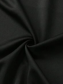 3件装男士夏季短袖T恤，字母印花和线条图案 - 黑色 - 查看 10