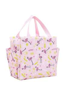 1 Simple Lunch Bag, Multi-Functional Fabric Lunch Bag, Cold And Hot Insulated Bag, Student Lunch Box, Insulated Lunch Container, Back-To-School Lunch Set, School Supplies, Lunch Box Bag, Essential For Home Use - Multicolor - View 4