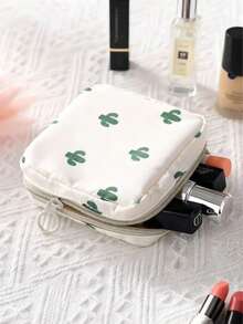 1pc Women/Girls Coin Purse, Tissue Paper Towel Storage Makeup Bag, Travel Pouch, Sanitary Pad Holder, Mini Cosmetic Bag, Sanitary Pad Bag, Back To School Supplies, Travel Essentials, Beach Holiday Vacation Organizer - Multicolor - View 4