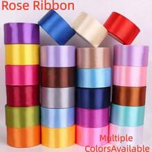 4cm Wide Satin Ribbon, 25 Yards/Roll - Premium Fabric Ribbon For Gift Wrapping, Wedding Decoration, Hair Accessories, Baby Shower, Birthday Party, Crafts, Christmas, Valentine's Day, Bridal Bouquet, Floral Arrangement, Sewing Supplies, Home Decor, Holiday Decorations, Hair Accessories - Multicolor - View 3