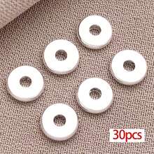 30颗18K镀金扁平圆形隔珠黄铜圆片珠金色金属散珠，适用于DIY手链、项链、耳环等首饰工艺品制作，尺寸3/4/5/6毫米 - 彩色 - 查看 21