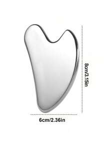 2-Pieces Facial Scraping Massage Tool Kit: 1 Double-Headed Massage Roller, 1 Heart-Shaped Gua Sha Board, Facial Massage To Reduce Puffiness, Soothe And Smooth Skin For A Radiant Glow - Multicolor - View 3