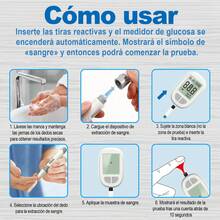 Pulsovital Medidor De Glucosa Digital Glucómetro Digital Con Glucómetro Digital 50 Tiras Y 50 Lancetas,color Blanco - Beis - Ver 7