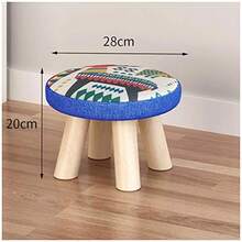 ASDF-Storage Benches Footstool Solid Wood Round Stool Bentwood Seat Family Thicken Dining Table Bench Shoe Bench Shoe s Color : 5 (5) - como en la foto - Ver 5