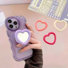 2pcs Random Acrylic Resin Flower Bubble Stand, Slouchy Desk Phone Holder, Expandable Adhesive Phone Stand, Creative Design Blind Box - Multicolor - View 5