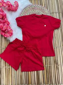 Girls' Outfit Set - New Arrival/Fashion/Party/Outing/Promotion/ - 紅色 - 查看 11