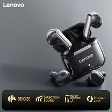 Lenovo TA100 Bluetooth Wireless Earbuds, TWS, Short-Stemmed Semi-In-Ear Design, Bluetooth 5.4, Touch Control, Long Battery Life, With Microphone, Compatible With Android And Apple Systems.