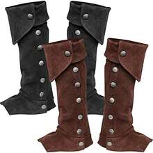 1 Pair Pirate Boot Covers, Medieval Renaissance Steampunk Boot Sleeves, Suitable For Halloween Costumes, Cosplay, Renaissance Fairs