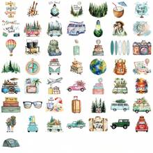 50pcs Simple Outdoor Travel Stickers, Creative Graffiti Stickers, Office Supplies, Mobile Phone And Computer Stickers, High-Value Waterproof Cool Stickers - Multicolor - View 10