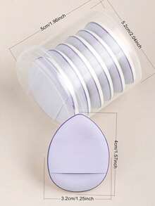 3pcs/6pcs/10pcs Mini Thumb Powder Puff Water Drop Wet And Dry Dual-Use Bb Cream Concealer Foundation Makeup Air Cushion Little Thumb Powder Puff - Multicolor - View 10