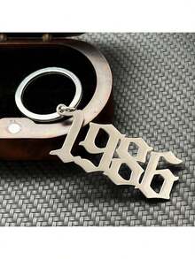 Customized Letter Keychain, High-Quality Stainless Steel Craftsmanship, Fashionable Backpack Accessory, Car Key Chain, Daily Gift, Anniversary Gift, Valentine's Day Gift, Unisex - Style 3 - View 5