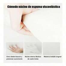 Almohada Grande Cuña Cojín Ortopédica Antireflujo Ajustable - Negro - Ver 8