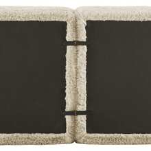 Double Sofa, Soft Fabric, Modular Frameless Design, Freely Combinable, With Cushions. Soft, High-Elasticity Foam, Non-Slip Flooring, Ideal For Living Room, Bedroom, Light Khaki - 卡其色 - 查看 2