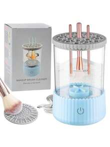 1pc USB Electric Makeup Brush Cleaner, Automatic Makeup Brush Cleaning Tool, Quick And Efficient Deep Cleaning Of All Types Of Brushes, Portable, Suitable For Travel Home Use, Suitable For Beauty Makeup Brush Set, Eyeshadow Brush, Blush Brush, Suitable For Makeup Lovers And Professionals, Bags, Storage Bags, Storage Box, Makeup Storage Box, Cosmetics - Nhiều màu - Xem 14