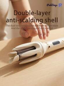 PinkSings 一键式自动卷发棒，28毫米卷筒，双向自动卷发，4种温度模式，负离子发生器，智能定时器和传感器，自动断电，最佳圣诞礼物 - 查看 9