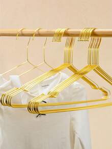 120pcs Gold Color Non-Slip Space Saving Hangers, Suitable For Hanging Pants, Jeans And Scarves. Multifunctional Clothes Rack, Wardrobe Organizer, Also Can Be Used For Holiday, Room And Home Decor