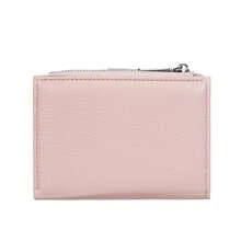 1pc Women Short Wallet, Fashion Multi-Card Slots Zipper Coin Purse, Contrast Color Card Holder - Pink - View 5