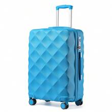 Ultralight ABS+PC Hard Case Bumpy Diamond Carry-On Suitcase With TSA Lock And 4 Spinner Wheels Available In 20" Cabin Size And 24" And 28" Check-In Sizes(1 Pc) - Blue - View 14