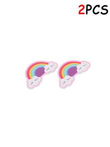 20/10/2PCS 新款迷你心形云朵形抛光指甲锉，带单面印花细砂，用于修整指甲形状。是美甲的理想之选。外出携带方便。 - 彩色 - 查看 6