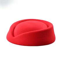 1pc Solid Color Wool Beret Hat, Elegant High-End French Style White Fascinator Hat, Suitable For Wedding, Party, Flight Attendant, New Fashion Accessory For Women