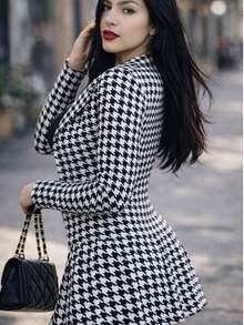 Women Two-Piece Outfits - Black and White - View 3
