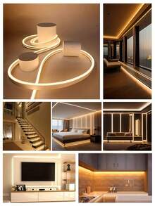 Dây đèn LED neon cảm ứng 1m/2m/3m/4m/5m, chức năng điều chỉnh độ sáng bằng cảm ứng, dải đèn linh hoạt điều chỉnh độ sáng qua USB, ánh sáng trắng ấm và trắng lạnh có thể điều chỉnh, đèn LED phòng, đèn phòng ngủ, thích hợp cho phòng ngủ, phòng khách, tủ trưng bày, tủ gương phòng tắm, phòng tắm, ánh sáng xung quanh, phát trực tiếp, gương trang điểm, đèn trang trí phòng tắm. - nhiều màu - Xem 8