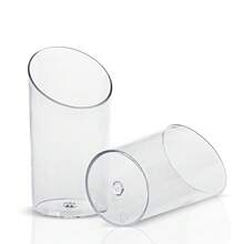 10个装塑料斜边60毫升慕斯杯、甜点杯、一次性塑料杯、蛋糕杯 - 彩色 - 查看 3