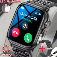 Smartwatch para mujeres/hombres, unisex - Llamadas/SMS inalámbricas/Múltiples modos deportivos/Control remoto de cámara/Rastreador de actividad física, compatible con Android e iOS, carga USB, caja de aleación/correa de silicona, estilo moderno, pantalla clara, regalo perfecto para hombres/mujeres/parejas/padres - Multicolor - Ver 1