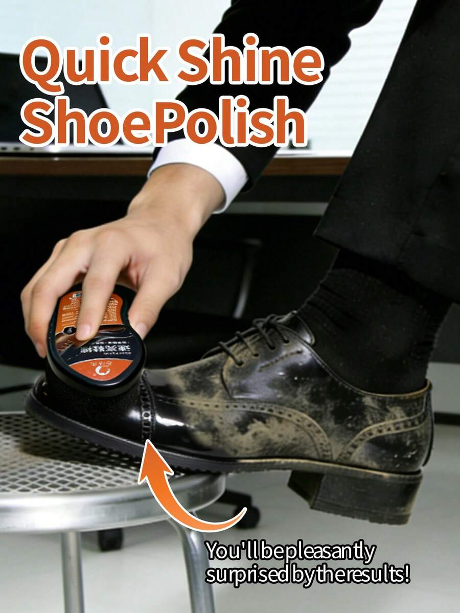 Leather Shoe Polish Set - Clear Shoe Wax, Designed For Various Synthetic Leather Shoes, Perfectly Restores Color And Enhances Shine.,Wedding,Y2k,Party